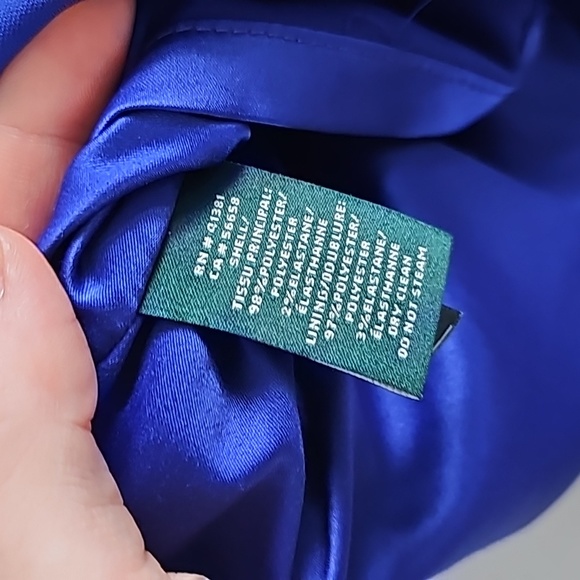 Lauren by Ralph Lauren Royal Navy Blue Cutout Full Length Gown, size 4 - Picture 5 of 5